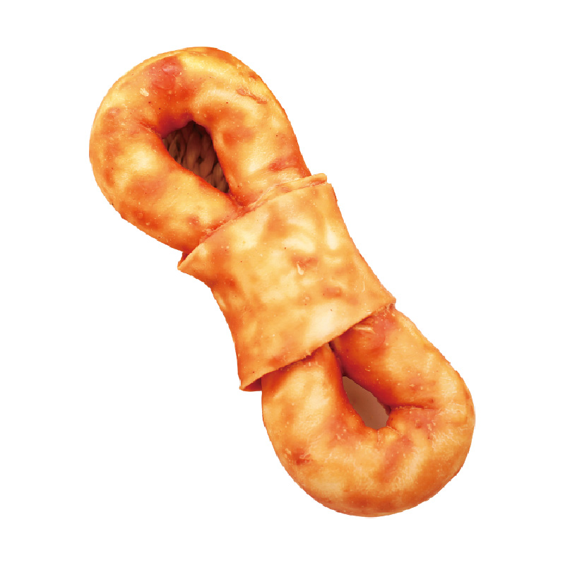 EXPANDED RAWHIDE WITH CHICKEN PASTE