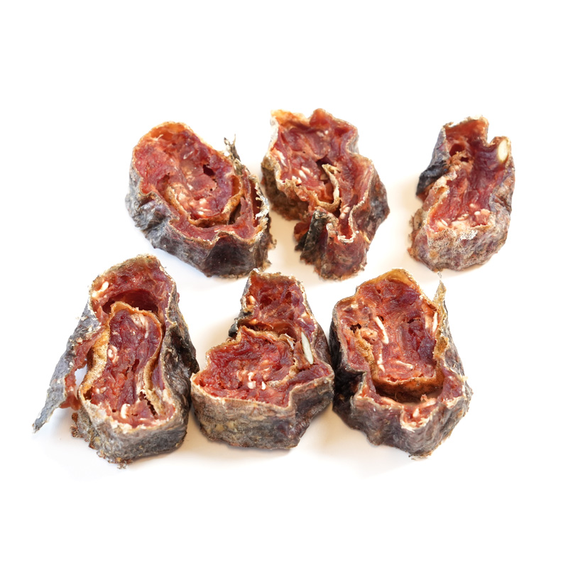 cod fish skin with duck