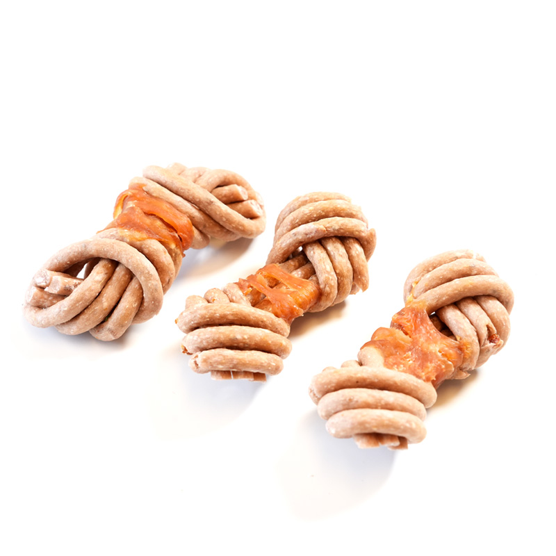 collagen blueberry knotted bone wrapped chicken