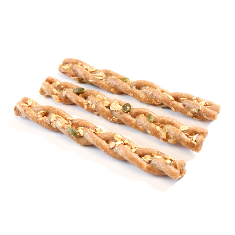collagen braid with oats and pumpkin seeds