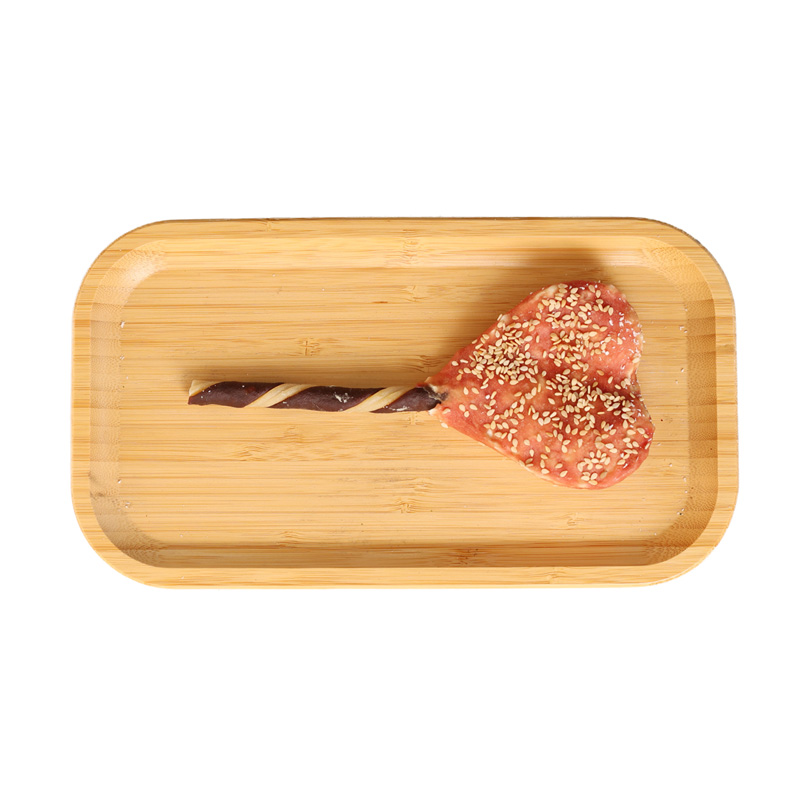 COLLAGEN DUCK TWO-TONE LOVE LOLLIPOP WITH SESAME