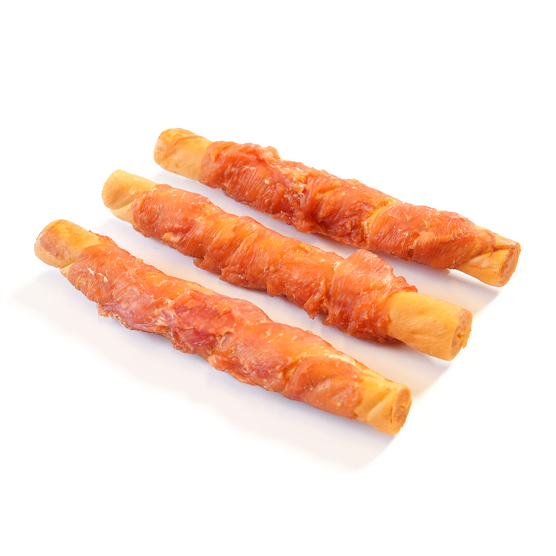 collagen smoked stick wrapped chicken