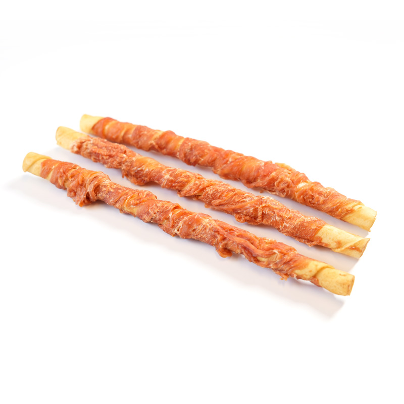 collagen smoked stick wrapped chicken