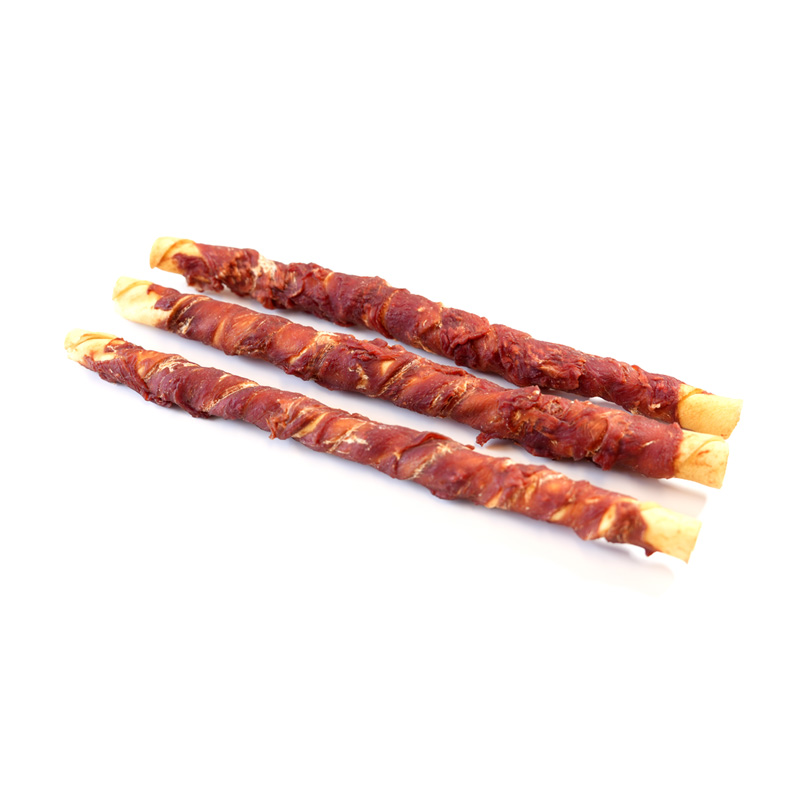 collagen smoked stick wrapped duck