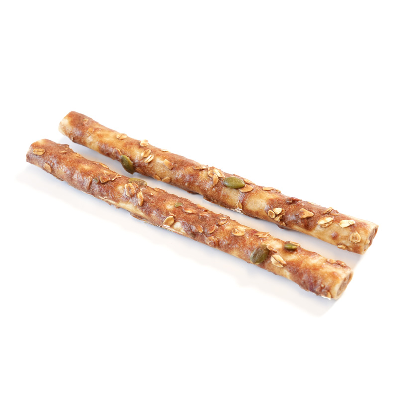 collagen Stick coated Beef with oats and pumpkin seeds