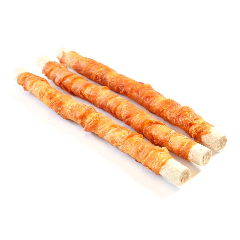 collagen stick wrapped chicken