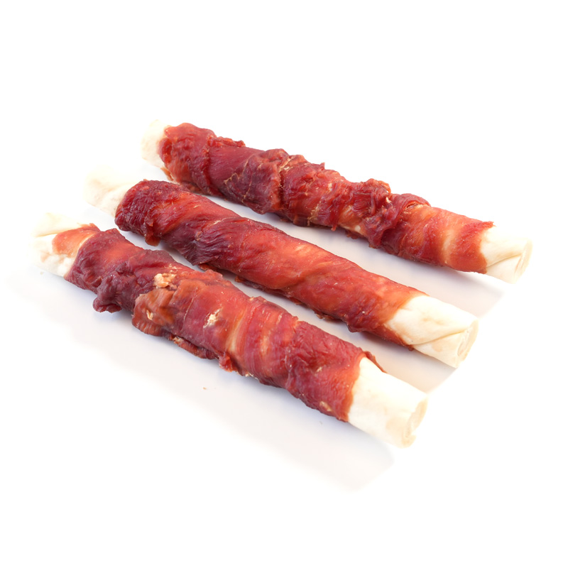 collagen stick wrapped duck