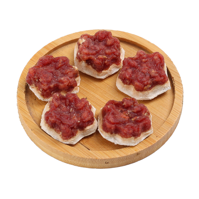 fermented rawhide biscuits coated duck