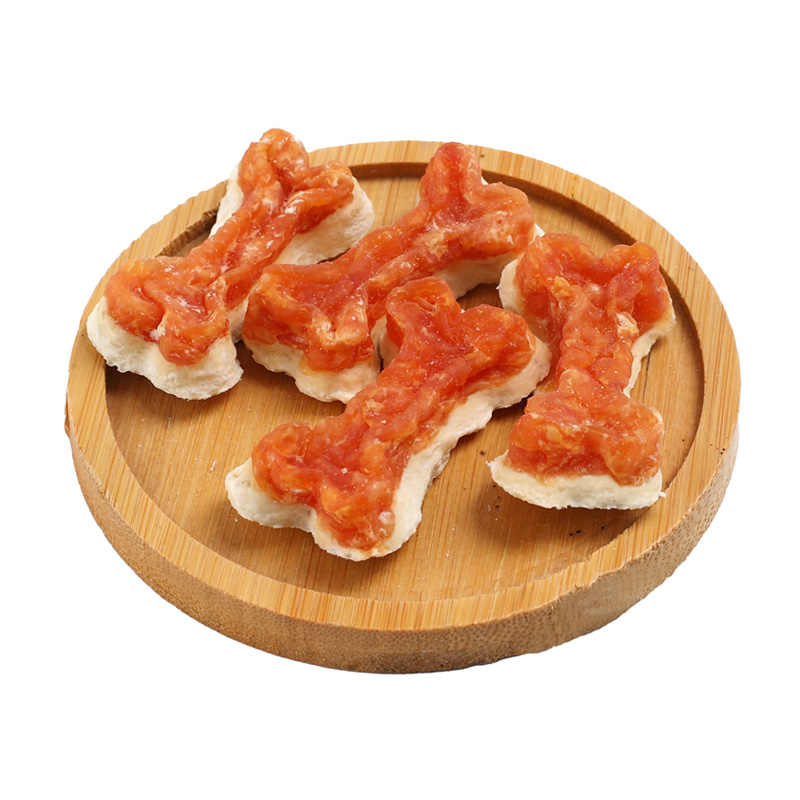 fermented rawhide pressed bone coated chicken