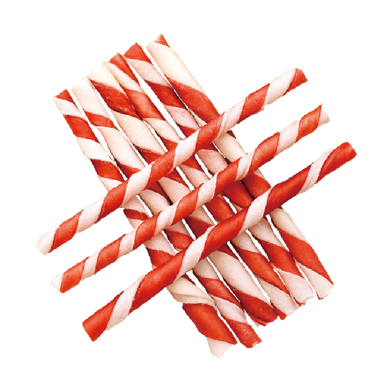 DOUBLE COLORS RAWHIDE STICK