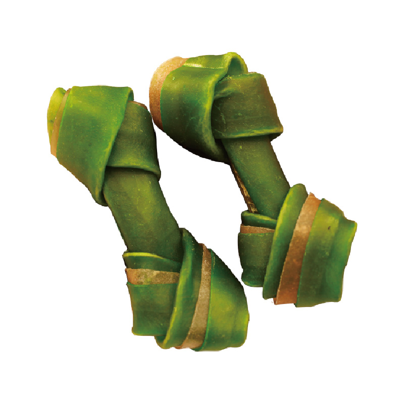 MINTY RAWHIDE KNOTTED BONE