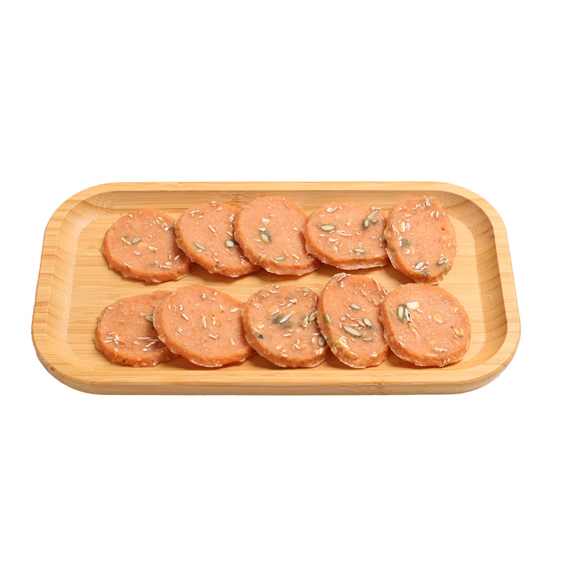 Pumpkin seeds, oat and chicken slices