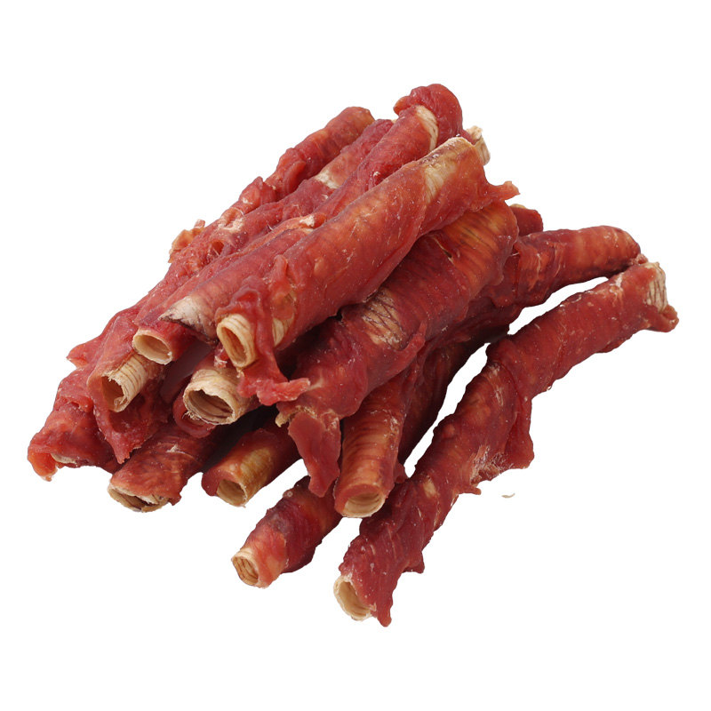 Goose throat wrapped duck